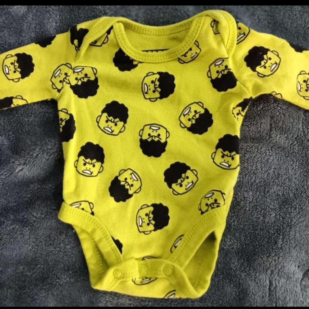 Hulk preemie onesie
